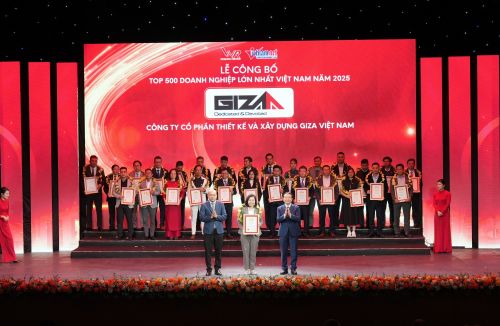 GIZA VIỆT NAM KHẲNG ĐỊNH VỊ THẾ - TOP 500 DOANH NGHIỆP LỚN NHẤT VIỆT NAM 2025 