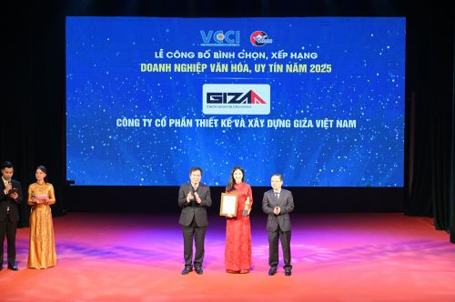 GIZA VIỆT NAM ĐƯỢC VCCI VINH DANH DOANH NGHIỆP VĂN HOÁ, UY TÍN 2025