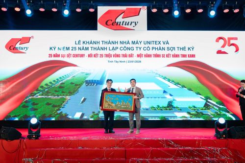 KHÁNH THÀNH NHÀ MÁY UNITEX - DẤU MỐC 25 NĂM PHÁT TRIỂN CỦA SỢI THẾ KỶ
